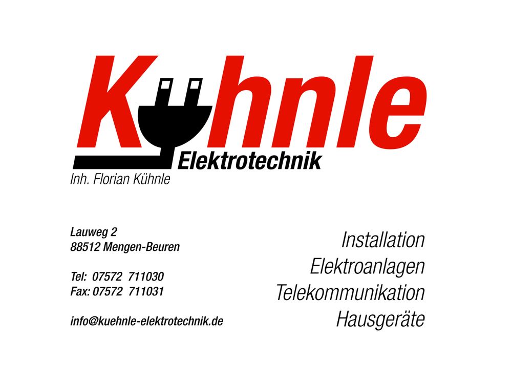 Logo der Firma Kühnle Elektrotechnik aus Mengen auf dem Branchenportal Elektriker.org