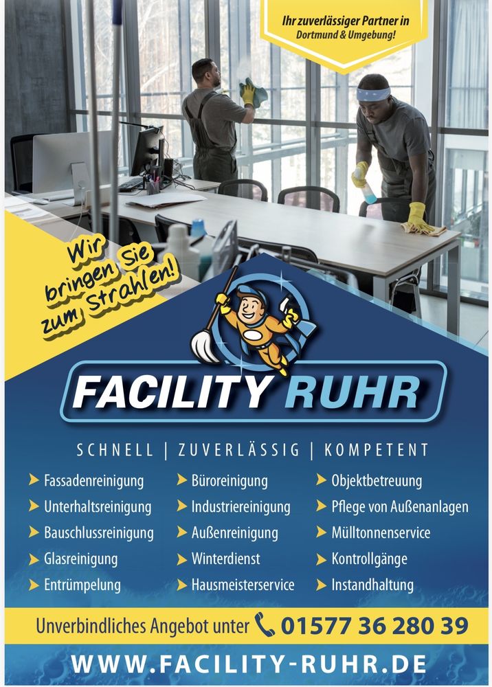 Logo der Firma Facility Ruhr aus Dortmund auf dem Branchenportal Hausmeisterdienste.net