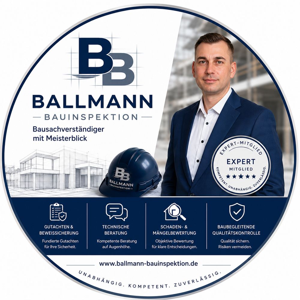 Logo der Firma Ballmann-Bauinspektion aus Kemberg auf dem Branchenportal Gutachter.org