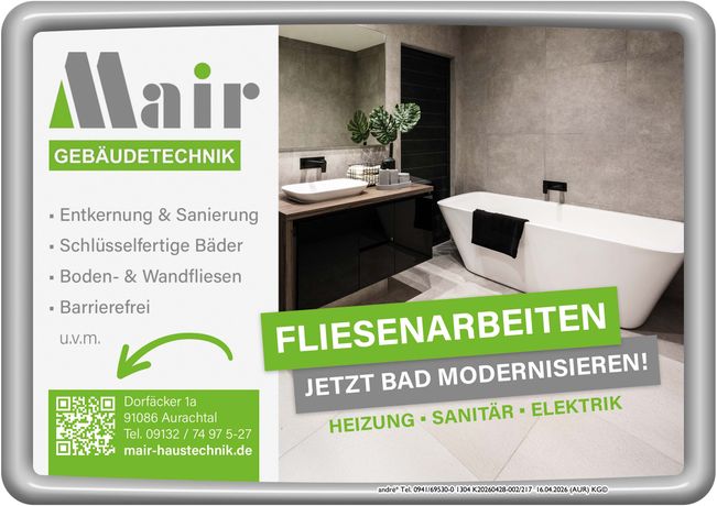 Beispielarbeit von Mair Gebäudetechnik - veröffentlicht auf Heizungsbau.net