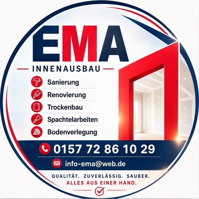 Logo der Firma EMA Innenausbau e. K. aus Hannover auf dem Branchenportal Trockenbauunternehmen.net