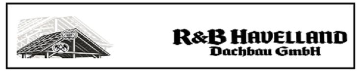 Logo der Firma R & B Havelland Dachbau GmbH aus Friesack auf dem Branchenportal Dachdecker.com
