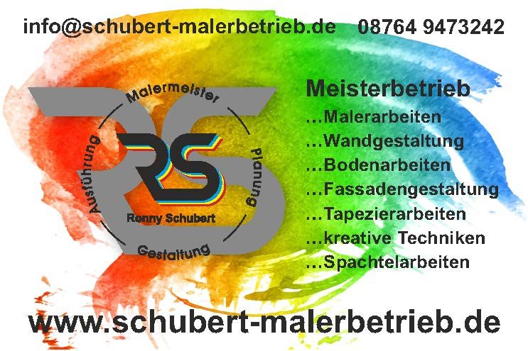 Logo der Firma Ronny Schubert Malerbetrieb aus Wang auf dem Branchenportal Maler.org