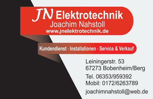 Logo der Firma JN Elektrotechnik aus Bobenheim am Berg auf dem Branchenportal Elektriker.org