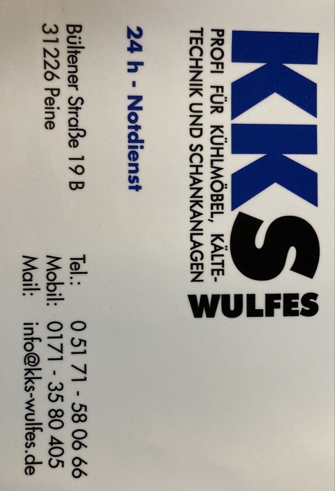 Logo der Firma KKS Wulfes Kältetechnik aus Peine auf dem Branchenportal Klimatechniker.net
