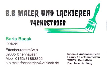 Baris Bacak Maler in Ichenhausen