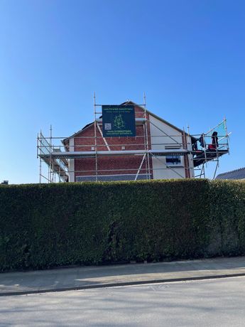 Beispielarbeit von Waltroper Gerüstbau u Fassadensanierung - veröffentlicht auf Geruestbau.org