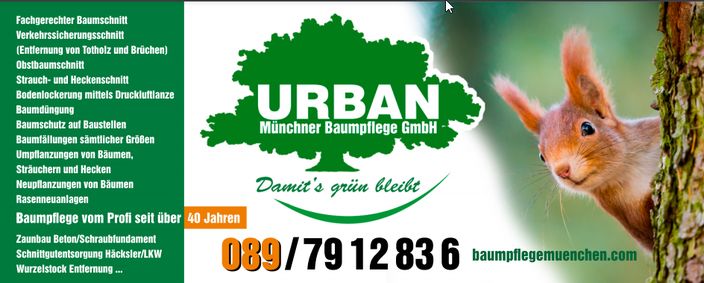 Beispielarbeit von Urban Münchner Baumpflege GmbH - veröffentlicht auf Gartenbau.org