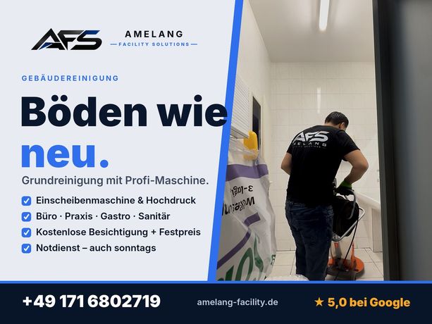 Beispielarbeit von Amelang Facility Solutions - Gebäudereinigung - veröffentlicht auf Hausmeisterdienste.net