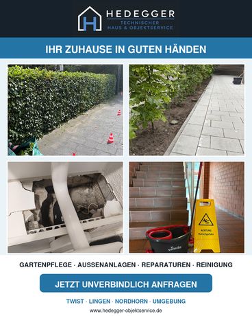 Beispielarbeit von Hedegger Technischer Haus und Objektservice - veröffentlicht auf Hausmeisterdienste.net