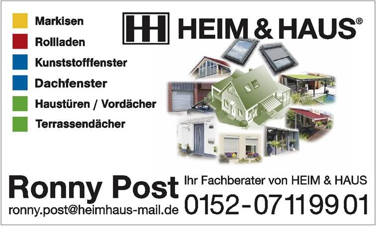 Logo der Firma Ronny Post Fachberater bei HEIM&HAUS freier Handelsvertreter aus Prösen  auf dem Branchenportal Fensterbau.org