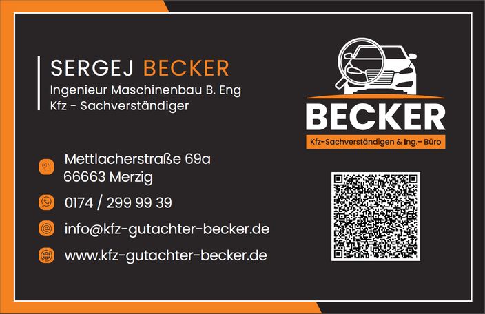Beispielarbeit von Kfz Gutachter - Sachverständigen- und Ing. Büro Becker - veröffentlicht auf Gutachter.org