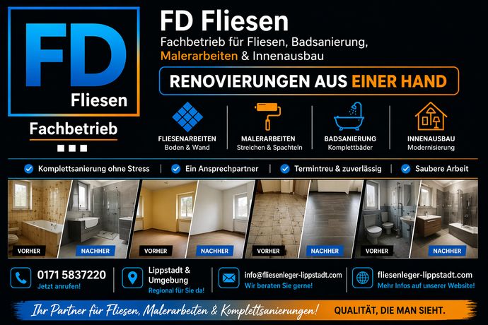 Beispielarbeit von FD Fliesen Fachbetrieb - veröffentlicht auf Fliesenleger.net