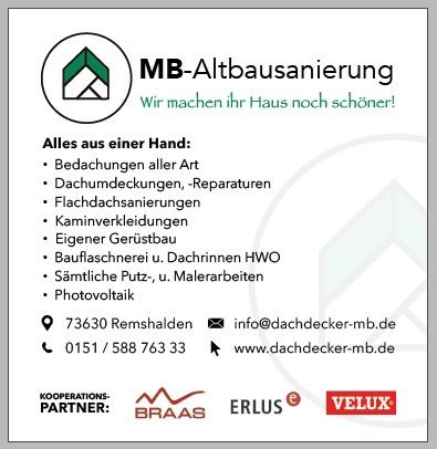 Beispielarbeit von Dachdecker MB ( MB-Altbausanierung ) - veröffentlicht auf Dachdecker.com