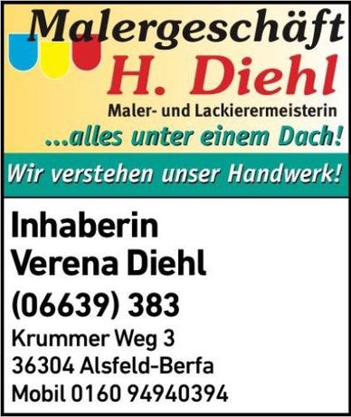 Beispielarbeit von Malergeschäft Helmut Diehl - veröffentlicht auf Maler.org