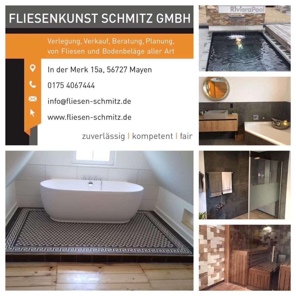 Logo der Firma Fliesenkunst Schmitz GmbH aus Mayen auf dem Branchenportal Fliesenleger.net