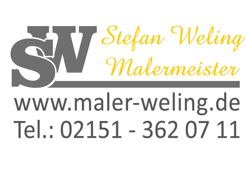 Logo der Firma Stefan Weling Maler- und Lackiererarbeiten aus Tönisvorst auf dem Branchenportal Maler.org