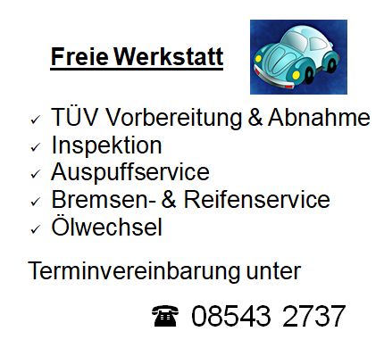 Beispielarbeit von Kfz-Werkstätte Rudolf Eichschmid - veröffentlicht auf Auto-Werkstatt.de