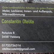 Serafim Constantin Otelita Maler, Lackierer, Innen- und Außenputz in Felsberg