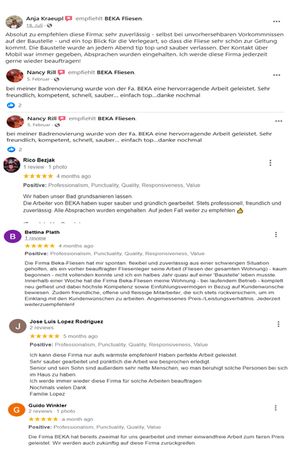Beispielarbeit von Bekim Hamza Fliesenleger BEKA Fliesen Meister - veröffentlicht auf Fliesenleger.net