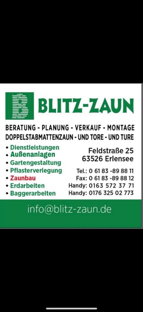 Logo der Firma BLITZ-ZAUN  Murat Bayram aus Erlensee auf dem Branchenportal Gartenbau.org
