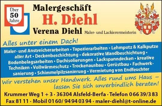 Beispielarbeit von Malergeschäft Helmut Diehl - veröffentlicht auf Maler.org