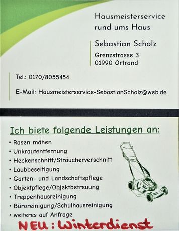 Beispielarbeit von Hausmeisterservice rund ums Haus Sebastian Scholz - veröffentlicht auf Hausmeisterdienste.net