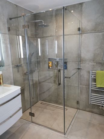 Beispielarbeit von MEINE GLAS DUSCHE - veröffentlicht auf Glaserei.org