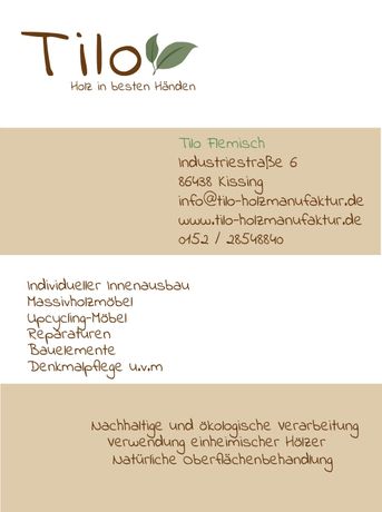 Beispielarbeit von Tilo Holzmanufaktur - veröffentlicht auf Tischler-Schreiner.org