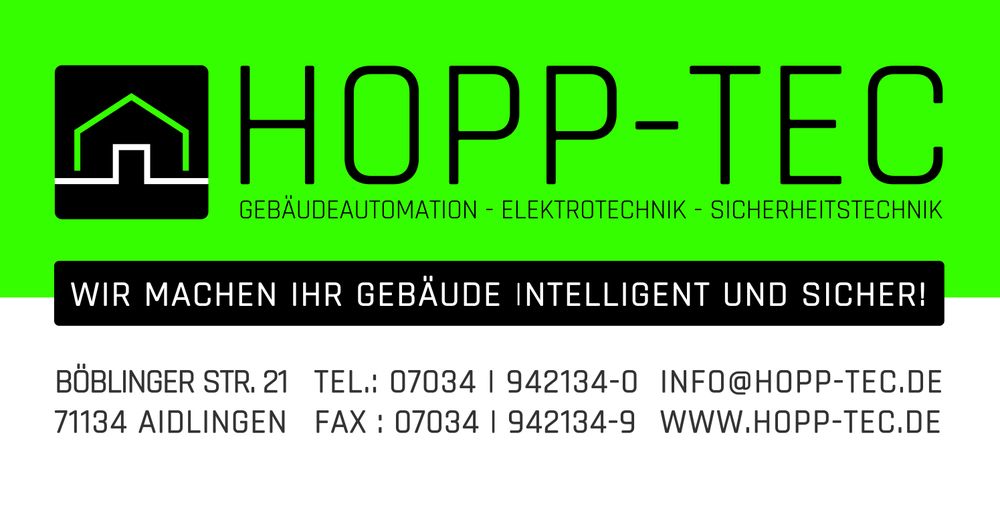 Logo der Firma HOPP-TEC GmbH&Co.KG aus Aidlingen auf dem Branchenportal Elektriker.org