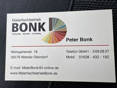 Peter Bonk Maler und Lackierer in Wetzlar