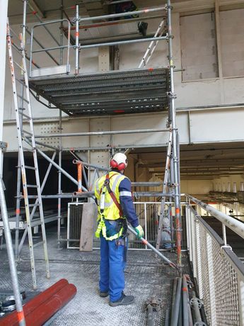 Beispielarbeit von Waltroper Gerüstbau u Fassadensanierung - veröffentlicht auf Geruestbau.org