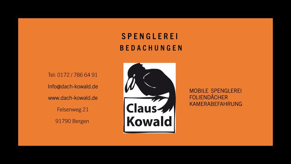 Logo der Firma Spenglerei Kowald aus Bergen auf dem Branchenportal Dachdecker.com