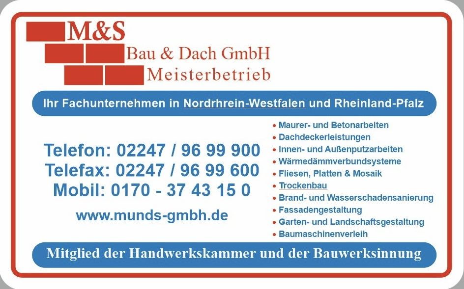 Logo der Firma Michael Syben-Seifert Maurer aus Bad Neuenahr-Ahrweiler auf dem Branchenportal Fliesenleger.net