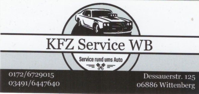 Logo der Firma Kfz-Service WB aus Lutherstadt Wittenberg auf dem Branchenportal Auto-Werkstatt.de