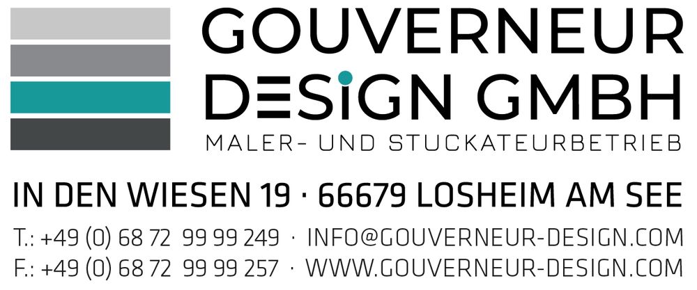 Logo der Firma Gouverneur Design GmbH aus Losheim auf dem Branchenportal Maler.org