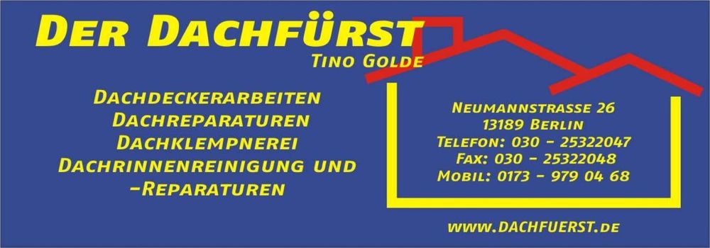 Logo der Firma Der Dachfürst - Tino Golde Dachdeckerei aus Berlin auf dem Branchenportal Dachdecker.com