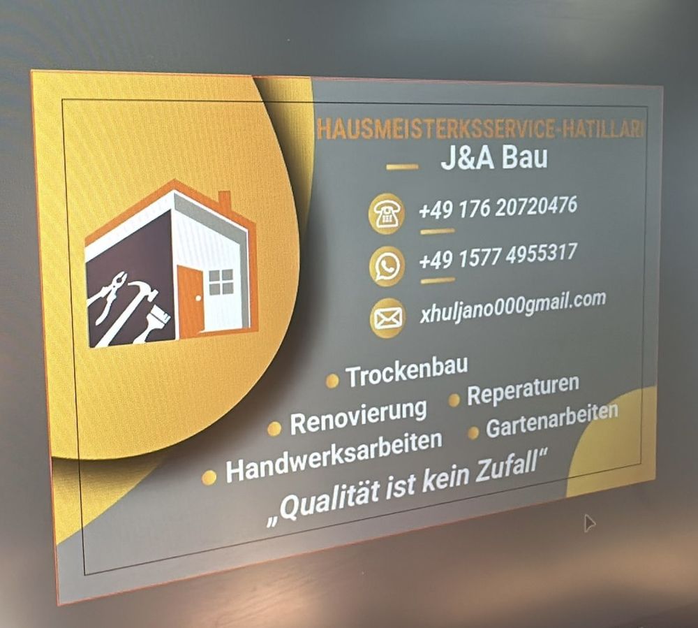 Logo der Firma J&A Hausmeisterservice aus Willmenrod auf dem Branchenportal Bauunternehmen.org