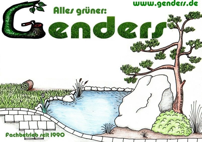 Logo der Firma Dirk Genders Gartengestaltung aus Korschenbroich auf dem Branchenportal Gartenbau.org
