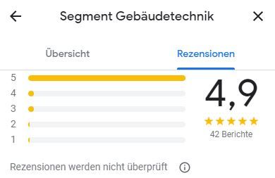 Beispielarbeit von SEGMENT Gebäudetechnik GmbH - veröffentlicht auf Heizungsbau.net