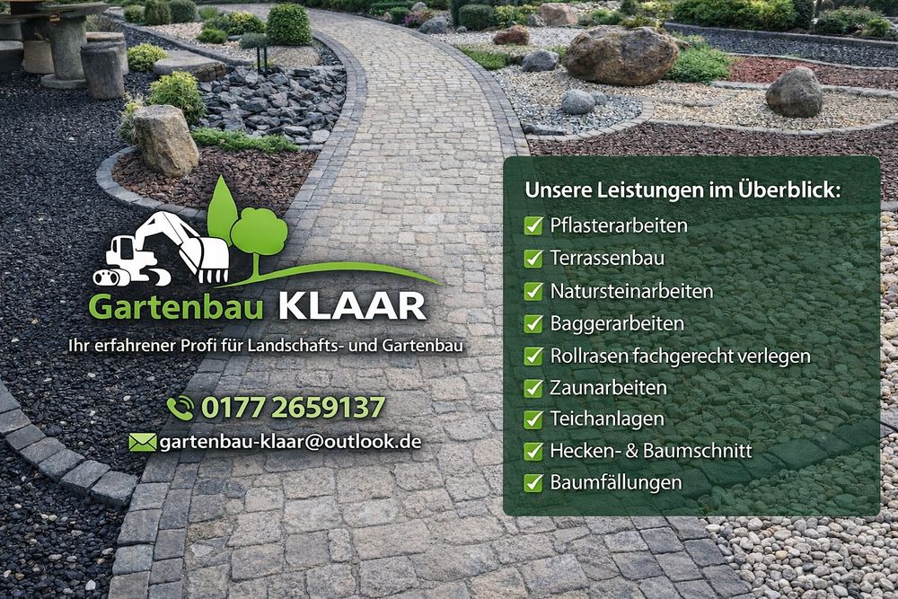 Logo der Firma Gartenbau Klaar aus Jüchen auf dem Branchenportal Gartenbau.org