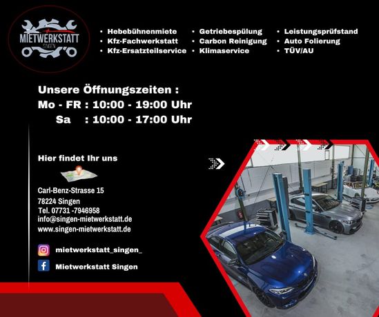 Beispielarbeit von Mietwerkstatt Singen GmbH - veröffentlicht auf Auto-Werkstatt.de