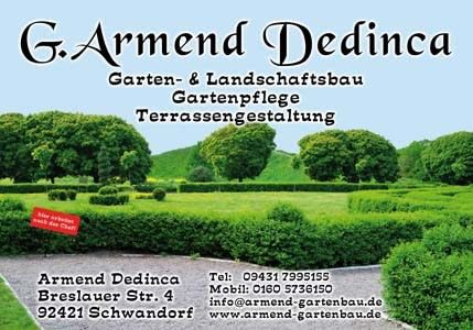 Logo der Firma Armend Dedinca Garten -und Landschaftsbau GmbH aus Schwandorf auf dem Branchenportal Gartenbau.org