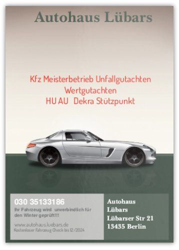 Logo der Firma Autohaus Lübars aus Berlin auf dem Branchenportal Gutachter.org