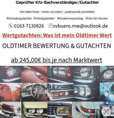 Beispielarbeit von Kfz-Sachverständigenbüro MW - veröffentlicht auf Gutachter.org