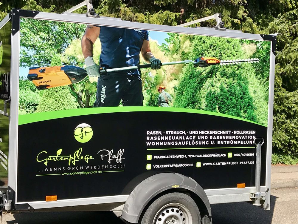 Logo der Firma Garten und Landschaftspflege Pfaff aus Walddorfhäslach auf dem Branchenportal Gartenbau.org