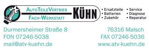 Logo der Firma AutoTeileVertrieb & Fachwerkstatt Kühn aus Malsch auf dem Branchenportal Auto-Werkstatt.de