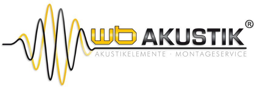 Logo der Firma WB Akustik GmbH aus Schönwalde-Glien auf dem Branchenportal Bauunternehmen.org