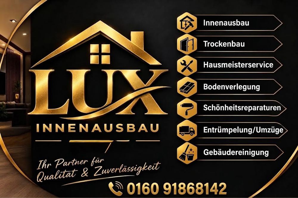 Logo der Firma Lux Innenausbau aus Marsberg auf dem Branchenportal Trockenbauunternehmen.net