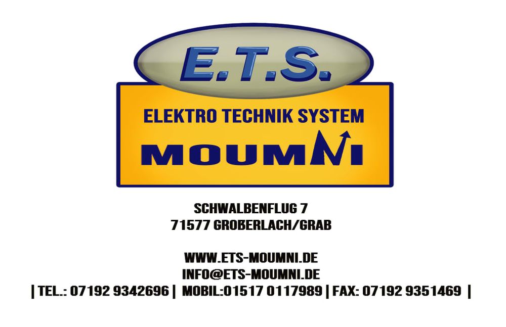 Logo der Firma Elektro Technik System Moumni aus Großerlach auf dem Branchenportal Elektriker.org